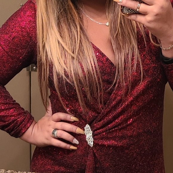 Red Evening Dress - Picture 8 of 9